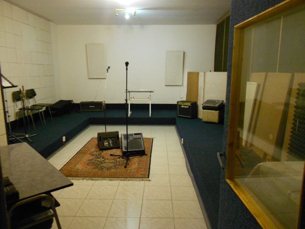 Hlavní nahrávací prostor studia Accent